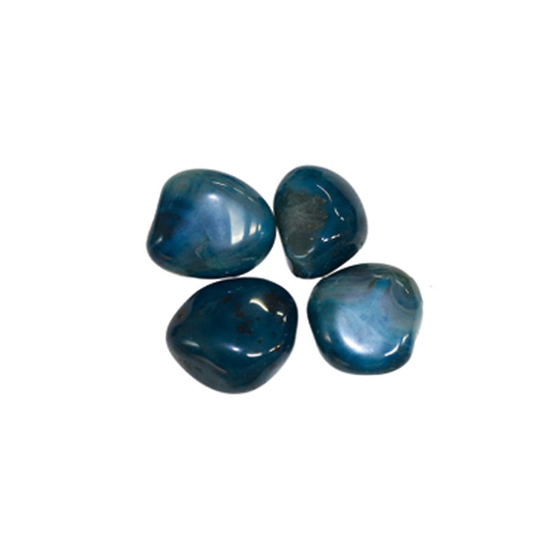 Agate bleue teintée