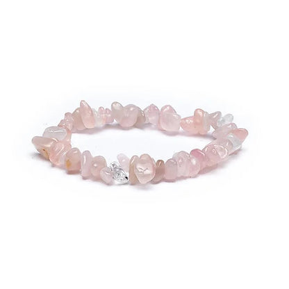 Bracelet chips de Quartz rose