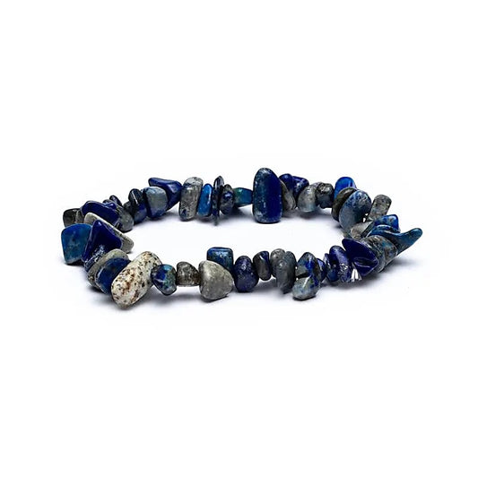 Bracelet chips de Lapis lazuli