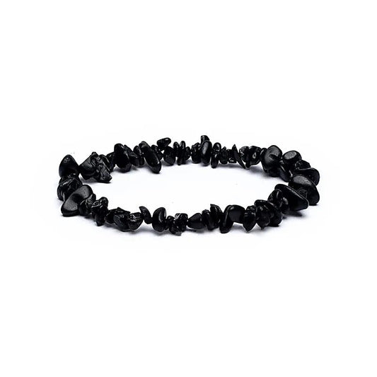 Bracelet chips de Tourmaline noire