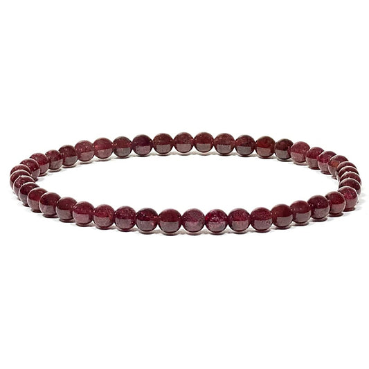 Bracelet en Grenat - 4 mm