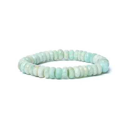 Bracelet Amazonite à facettes - 8 mm