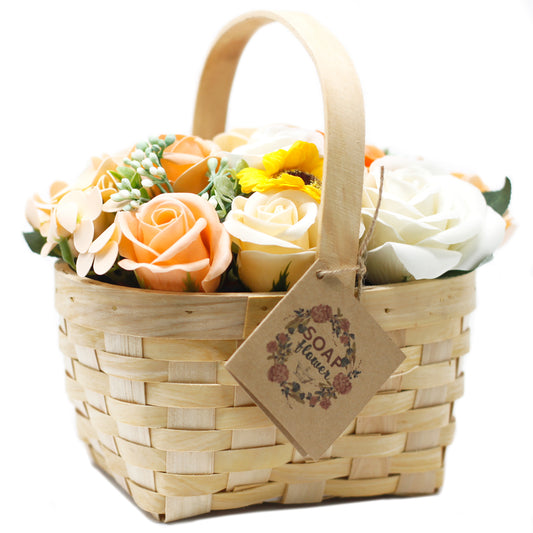 Panier de fleurs de savon - L