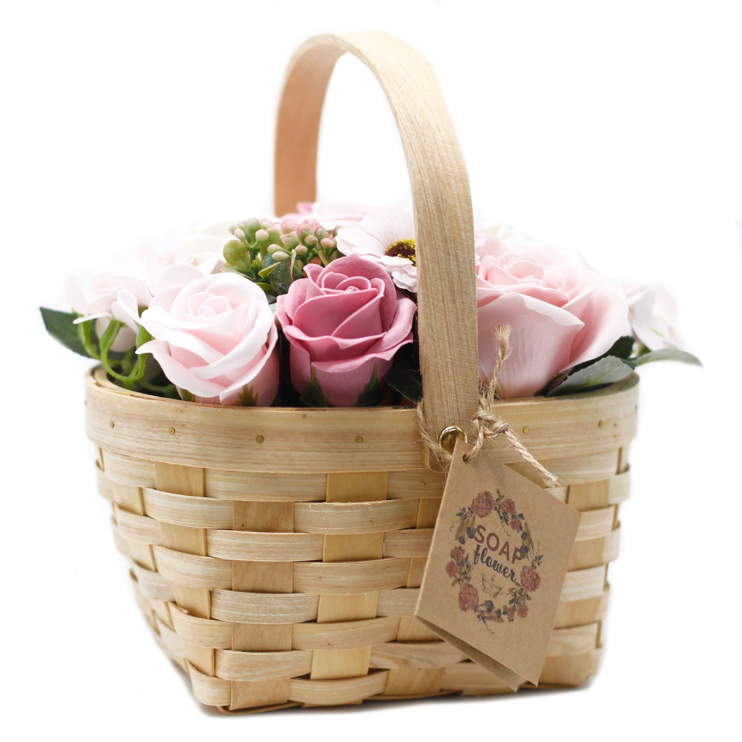 Panier de fleurs de savon - L