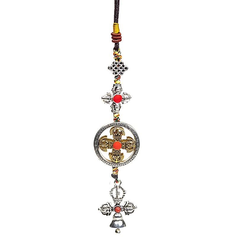 Pendentif Dorje Cloche Double Protection