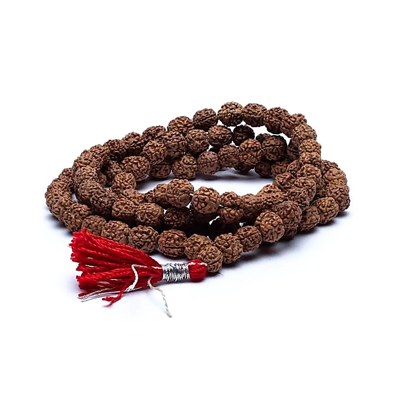 Mala Rudraksha | Floche Rouge - 10mm