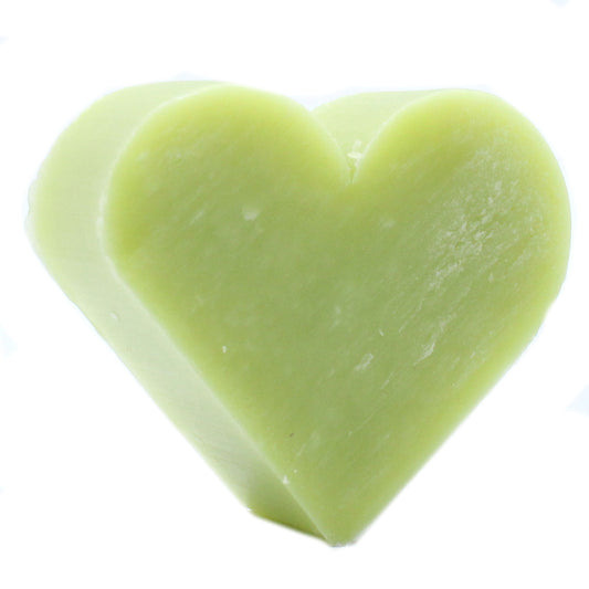 Petit savon en forme de coeur de 20g senteur thé vert