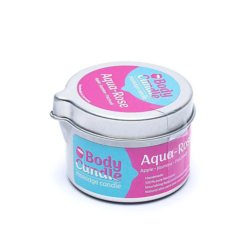 Bougie de massage bio - Aqua Rose