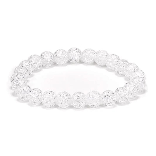 Bracelet cristal de roche irisé