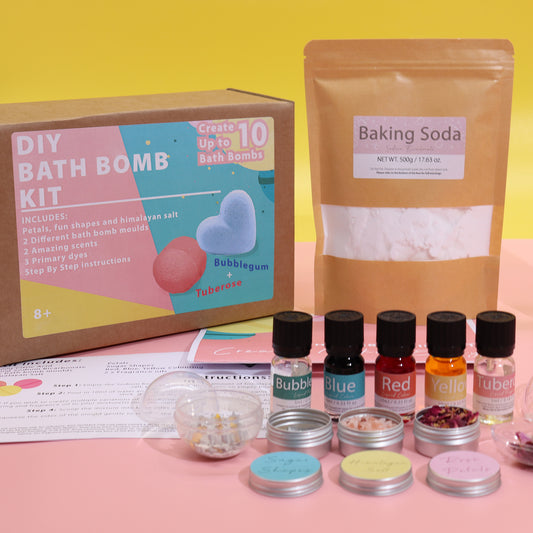 Coffret DIY Bombes de bain - Rose et Bubblegum : partager un moment créatif avec vos proches