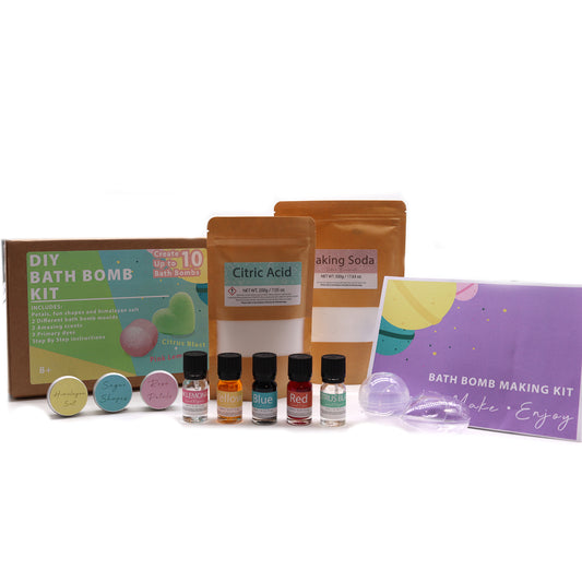 Coffret DIY Bombes de bain - Limonade Rose et Citron Explosif : 100% ingrédients naturels