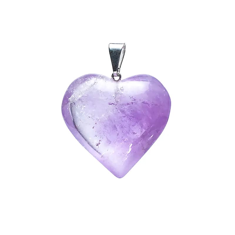 Pendentif Coeur en Améthyste