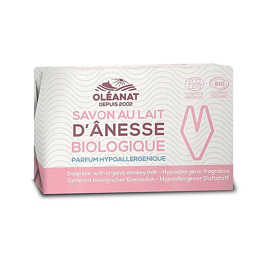 Savon au lait d'ânesse bio légèrement parfumé - Oleanat