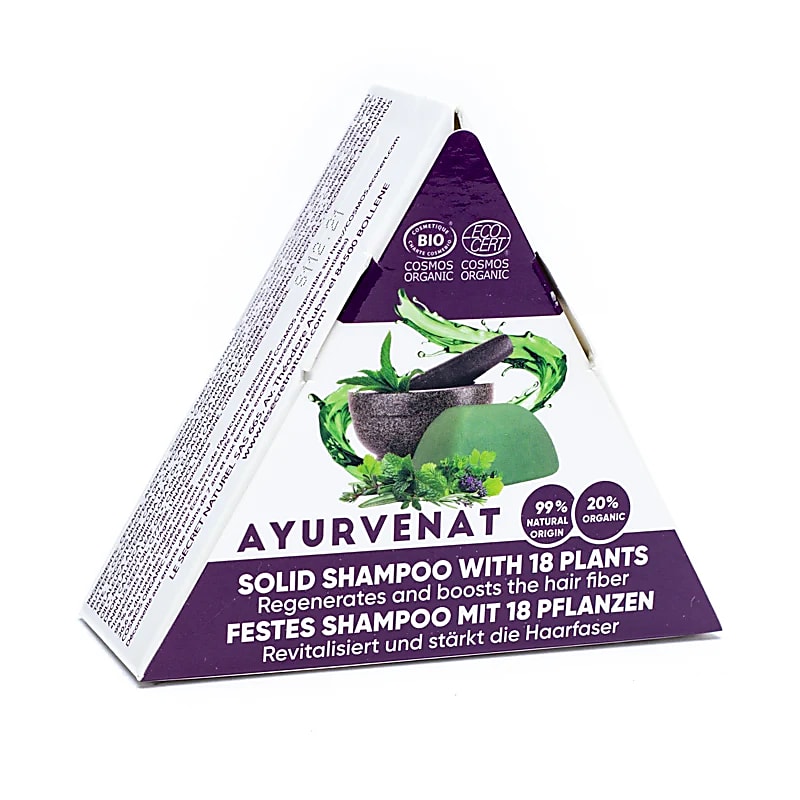 Barre de shampoing solide bio AYURVENAT