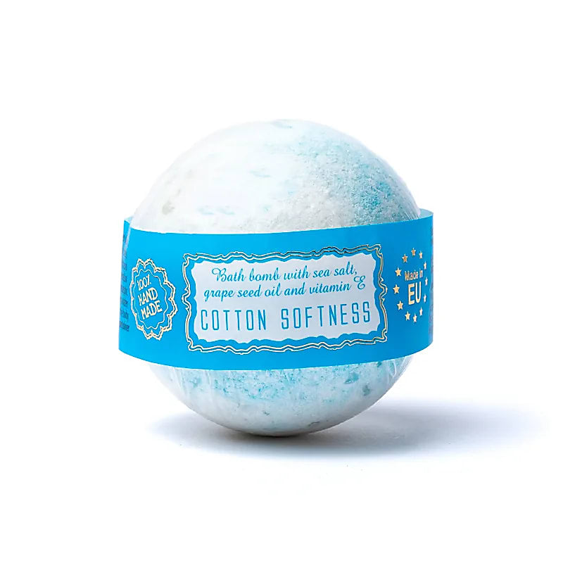 Bombe de bain Cotton softness emballée - rituel parfumé