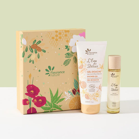 Coffret Eau des Délices Agrumes & Fleurs Blanches Bio