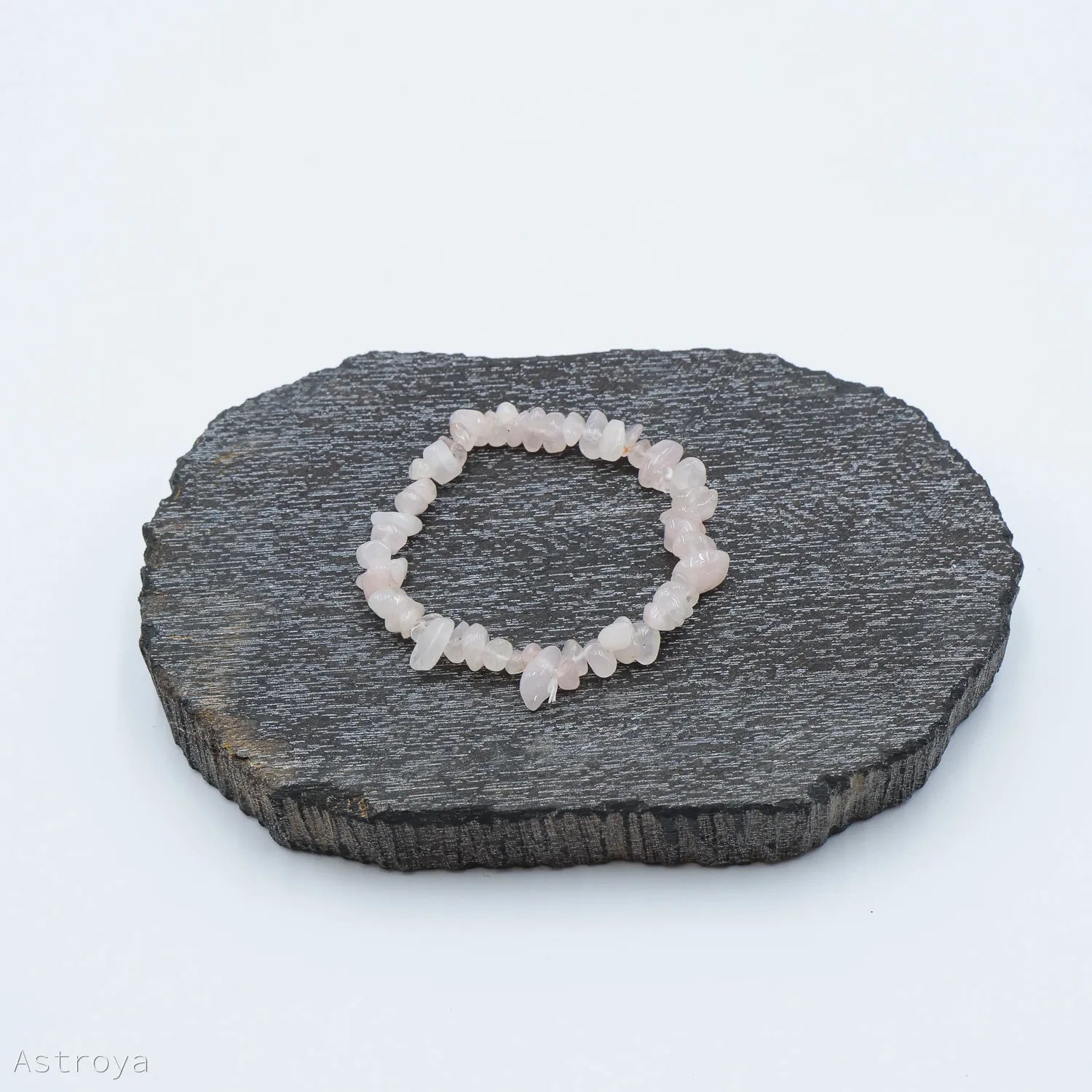 Bracelet chips de Quartz rose