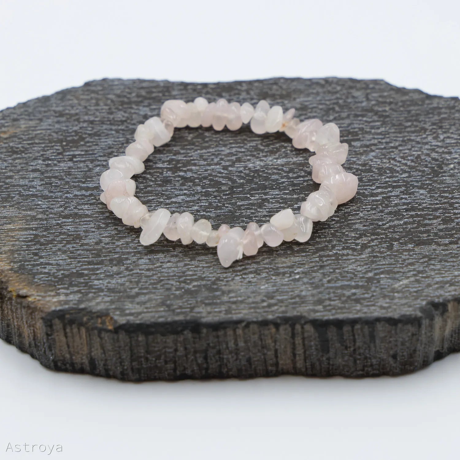 Bracelet chips de Quartz rose