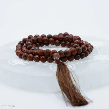 Mala Jaspe Rouge | 108 perles