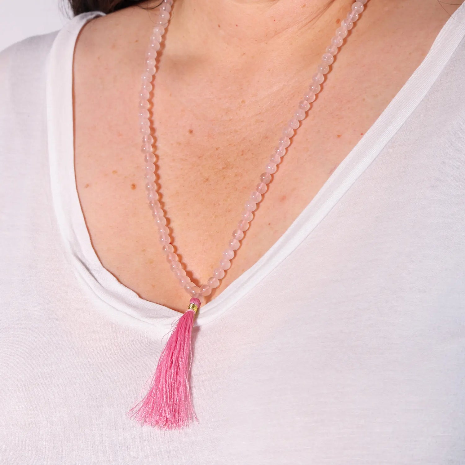 Mala Quartz Rose | 108 perles