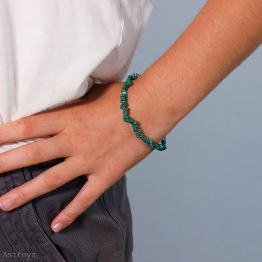 Bracelet chips de Malachite