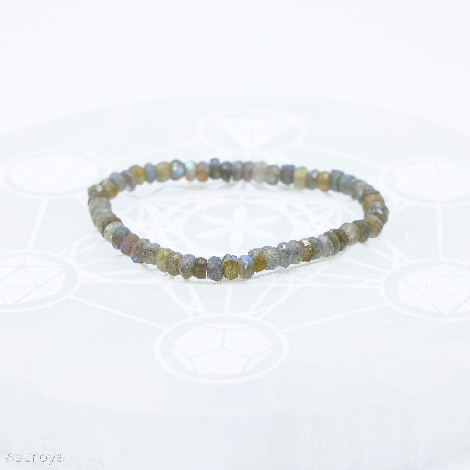 Bracelet Labradorite à facettes 6mm