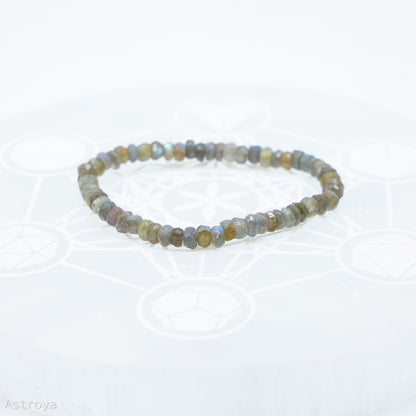 Bracelet Labradorite à facettes 6mm