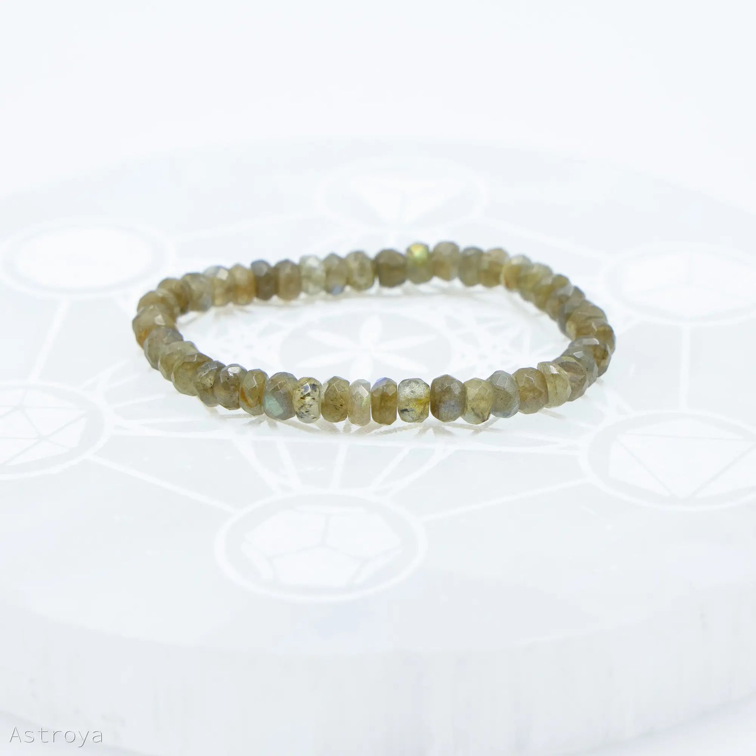 Bracelet Labradorite à facettes 8mm