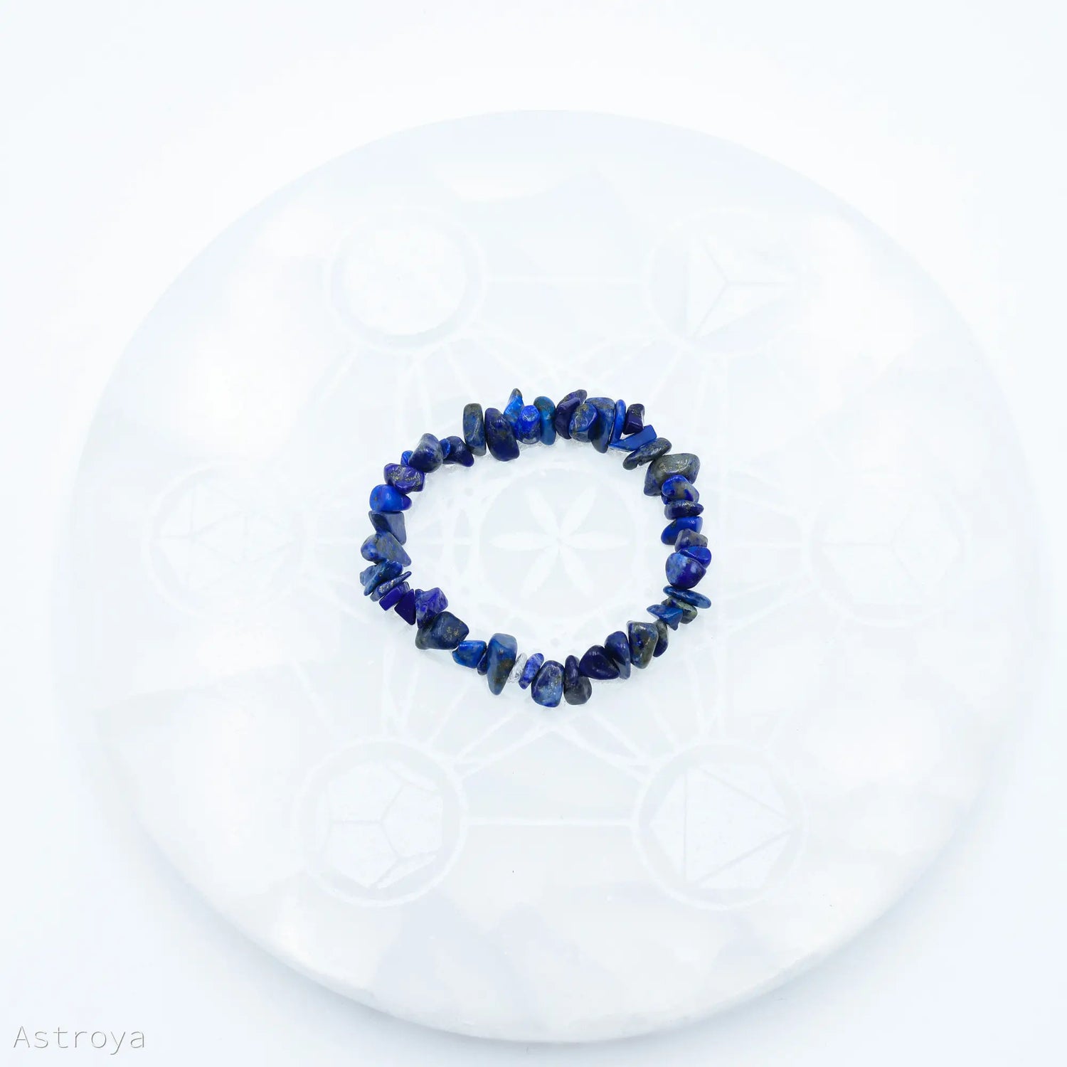 Bracelet chips de Lapis lazuli