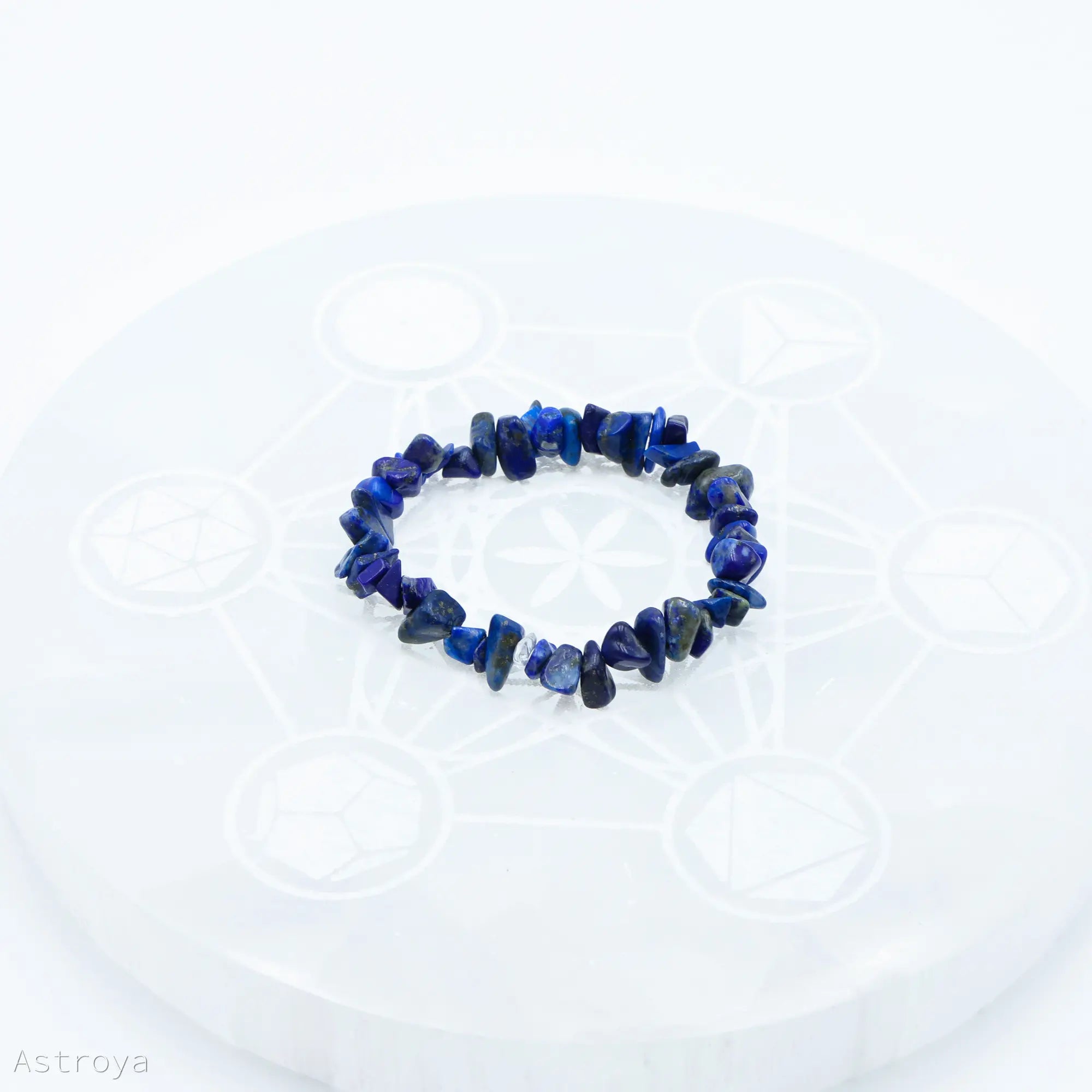 Bracelet chips de Lapis lazuli