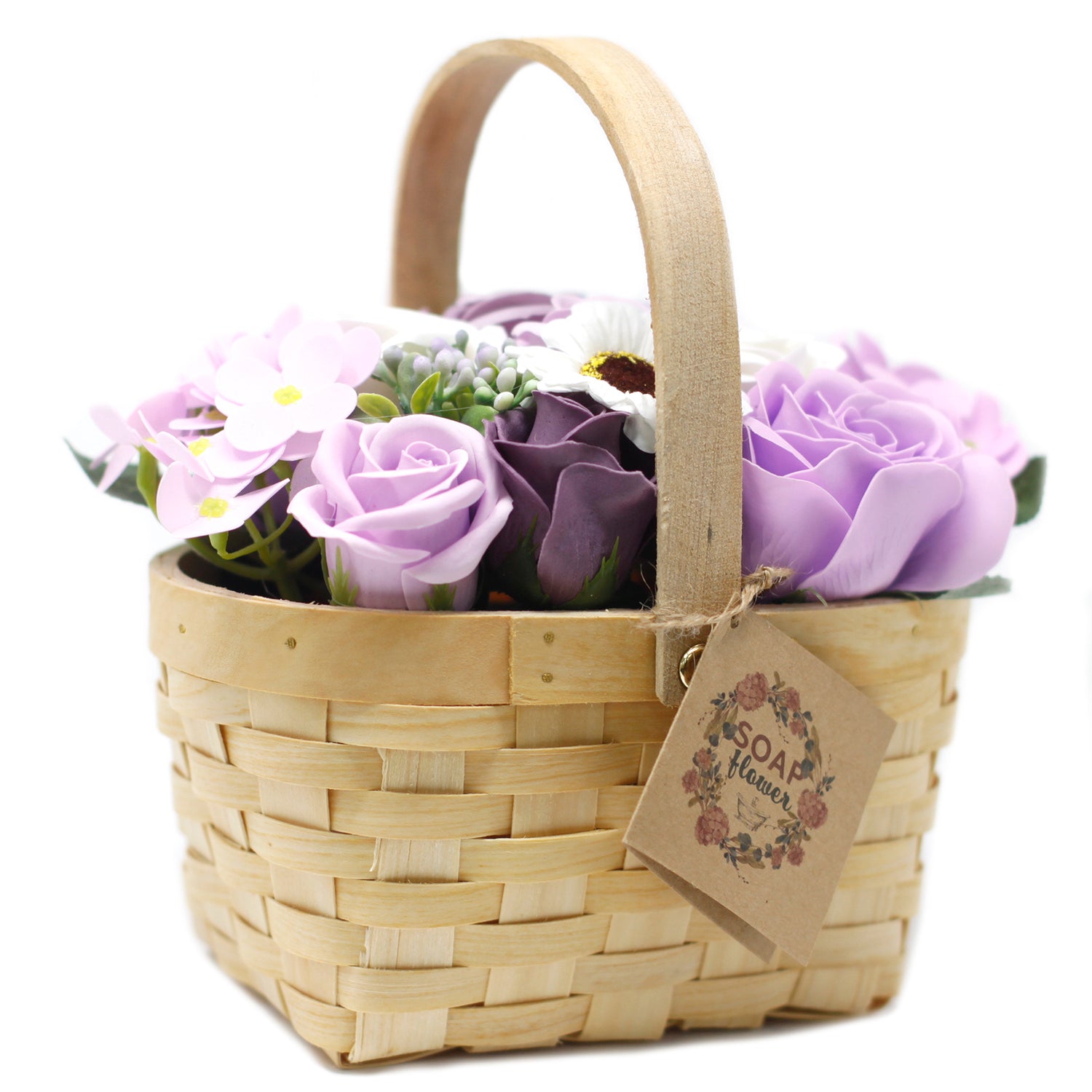 Panier de fleurs de savon - L