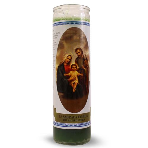 Bougie en verre "La Sainte Famille"